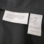 Chico's Zenergy by Womens Vest Shirt Collared Full Zip Buckle Hips Pockets Size 2 Photo 6