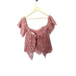 Lovers + Friends NWT  Life’s a‎ Beach Lace Off the Shoulder Top Photo 4