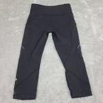 Lululemon Size 6 Speed Up Crop Black Leggings Photo 3