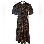 Hyacinth House Black Multi Floral Smocked Samantha Midi Dress Photo 2