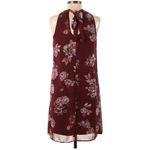 Maurice's Burgundy Floral Mini Dress Photo 1