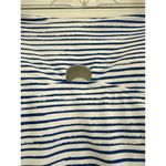 Nicole Miller Studio Bandeau One-Piece Swimsuit Size 8 NWT Blue White Stripes Photo 3
