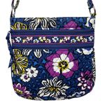 Vera Bradley Triple Zip Hipster Crossbody Bag Purse African Violet Quilted Photo 0