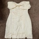 Storia Stories Cream Strapless Dress Photo 0