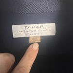 Tahari Blue Blazer with Notched Lapel and Tailored Fit Academia Career Capsule Photo 1