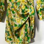 ZARA 60s style Multicolored Printed Silky Dress Photo 3