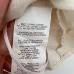 C&C California C&C Cream All Over Lace Cotton Swing Tank Top with Tassels Size Small NEW Photo 2