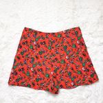 Topshop Ditsy Orange floral high rise shorts 10 Photo 1