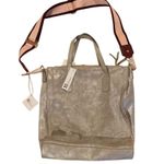 Erin Condren Silver Crossbody Bag with Pink Strap Gold Photo 2