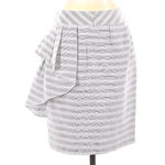 Yoana Baraschi Anthropologie  Women's Lilac Striped Ruffle Pencil Skirt Size 4 S Photo 1