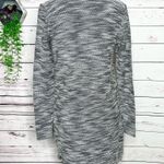 Merona Heather Gray Boucle Long Sleeve Drawstring Waist Casual Dress Size XS Photo 4