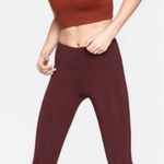 Outdoor Voices  Sprint Thermal Leggings Maroon Burgundy Small Photo 0