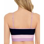 Salt + Cove Juniors Colorblock Longline Bikini Swim Top Black Pink S Size undefined Photo 1