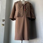 Larry Levine  Brown Skirt Set Photo 6