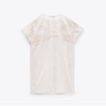 ZARA Embroidered Blouse Dress Photo 4