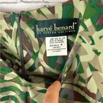 Vintage Harvé Benard Camouflage Floral Doodle Shift Dress Green Size 4 Photo 3