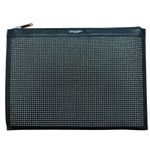 Saint Laurent NIB Studded Leather Portfolio in Black w/Box, Dustbag & COA Photo 5