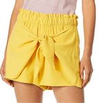 BCBGeneration  Tie-Front Shorts Yellow- Size XS Photo 0