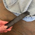 ASOS  Denim Mini Dress Lace Detail Size 6 Medium Photo 7