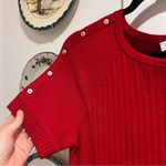 St. John  Red Knit Dress Size Small Photo 3
