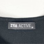 Zyia Active Black Piping Classy Rank Sweater, Size Medium Photo 2