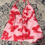 SheIn pink and red crop top Photo 0