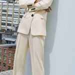 ZARA cream tailored blazer jacket nwt Photo 6