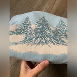 VTG Christmas Sweater Snow Trees Winter Graphic Crewneck Sweatshirt Blue Size L Size L Photo 8