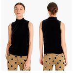 J.Crew  black velvet mock neck top Photo 1
