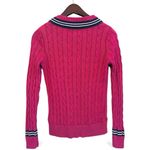 Ralph Lauren  Lauren Active Collection Y2K Tennis V Neck sweater cableknit, sz S Photo 1