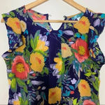 Pim + Larkin Anthropologie  Floral Sleeveless Blouse Size Small Photo 1