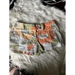 Lux Vintage Vibe Floral Print Summer Shorts Orange Size 8 Photo 2