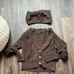 Haute Monde  Brown Cardigan Photo 0