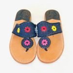 Jack Rogers  navajo signature Denim Jacks Flat Floral Sandal Photo 0