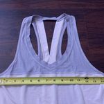 Lululemon gray & cream striped racerback tank top Photo 7
