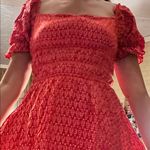 SheIn Red dress with puffy sleet. Never worn . Size small Photo 0