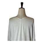 Ted Baker  Shirt Women Small Ivory Silky Floral Print Knit Back Half‎ Sleeve Top Photo 4