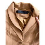 L.A.M.B. Women's Beige Polyester Long Sleeve Two Button Style Blazer Jacket Size 2 Photo 4