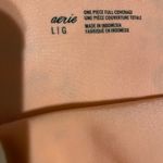 Aerie Tide Dye Pink and Black One Piece one shoulder Swimsuit size large Photo 6