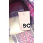 SO  Cropped Plaid Jacket XL Pink Purple Oversized Cabin core Ski Resort Cozy Cute Photo 7