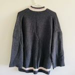 Maje  Charcoal Gray College Cardigan With M Patch - 1 (Small) Photo 3