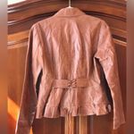 Together 100% Leather Jacket Brown Size 10 Photo 1