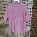 Bobbie Brooks Red And White Floral Embroidered Button Down Size 26/28W Photo 1