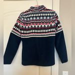 Talbots Fleece Jacket Large Navy Photo 4