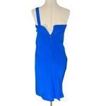 Robert Rodriguez  One Shoulder Silk Ruffled Draped Dress Photo 7