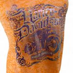 Harley Davidson Y2K VTG.‎  ALL OVER GRAPHIC ORANGE BURN OUT TANK TOP SMALL  #3 Photo 2