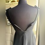 Vintage John Roberts little black dress with ruffle collar, size 10 Photo 5