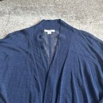 Duffy Cardigan & Tank Womens XS Open Front Blue Linen Shell Sweater Lightweight Photo 8