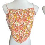 SO NWT Juniors Womens Kohls  Pink & Yellow Floral Bandana Tank Top - Sz XL Photo 0