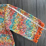 Uncle Frank  Ivy Jane Cover Up Tunic Top Pom-Pom Sleeve Size M Beachy Boho Retro Photo 6